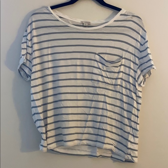 Gap oversized striped cropped top - Picture 3 of 4